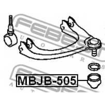 Ремкомплект, несущих / направляющих шарниров FEBEST MBJB-505-1