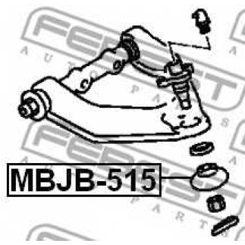 Ремкомплект, несущих / направляющих шарниров FEBEST MBJB-515-1