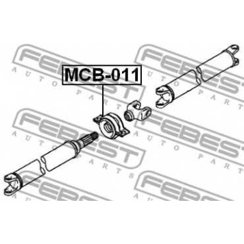 Подшипник, промежуточный подшипник карданного вала FEBEST MCB-011-1