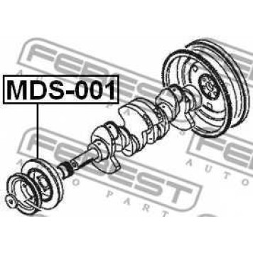 Ременный шкив коленвала FEBEST MDS-001-1