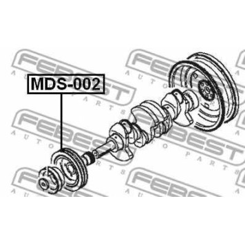 Ременный шкив коленвала FEBEST MDS-002-1