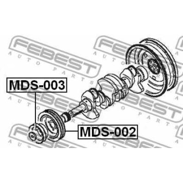 Ременный шкив коленвала FEBEST MDS-003-1