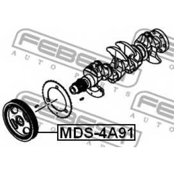 Ременный шкив коленвала FEBEST MDS-4A91-1