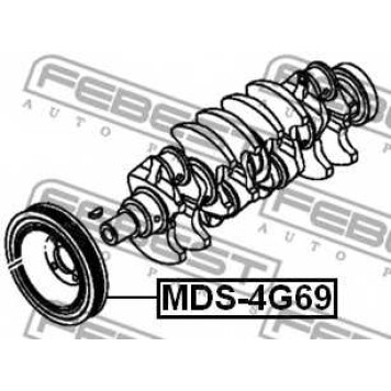 Ременный шкив коленвала FEBEST MDS-4G69-1