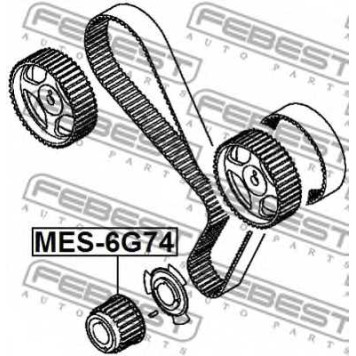 Шестерня коленвала FEBEST MES-6G74-1