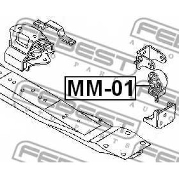 Подвеска раздаточной коробки FEBEST MM-01-1