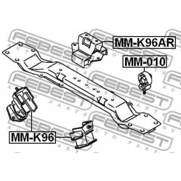 Подвеска двигателя FEBEST MM-010-1
