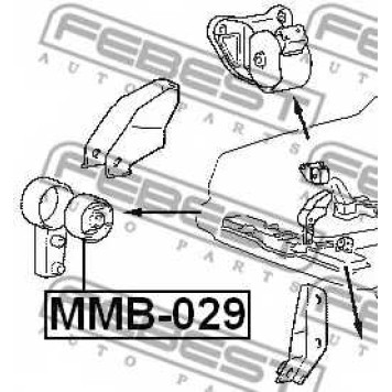Подвеска двигателя FEBEST MMB-029-1