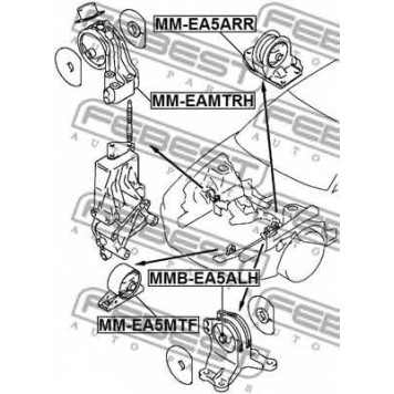 Подвеска двигателя FEBEST MMB-EA5ALH-1