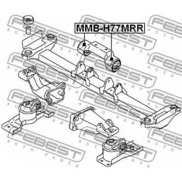 Подвеска двигателя FEBEST MMB-H77MRR-1