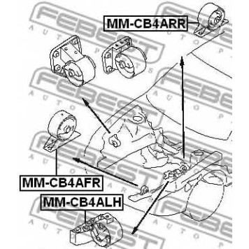 Подвеска двигателя FEBEST MM-CB4ARR-1