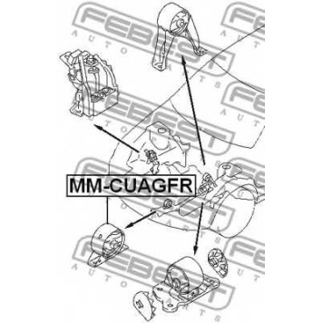 Подвеска двигателя FEBEST MM-CUAGFR-1