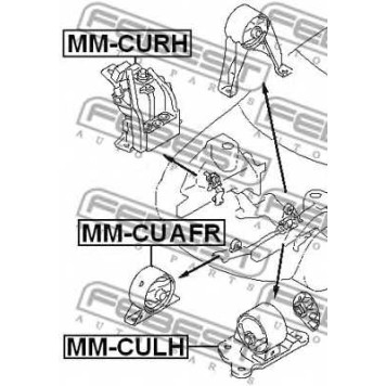 Подвеска двигателя FEBEST MM-CULH-1
