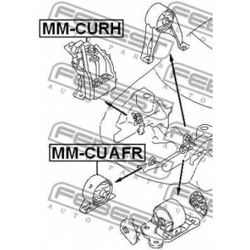 Подвеска двигателя FEBEST MM-CURH-1