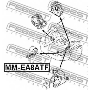 Подвеска двигателя FEBEST MM-EA8ATF-1