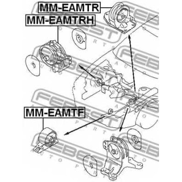 Подвеска двигателя FEBEST MM-EAMTR-1