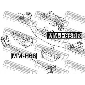 Подвеска двигателя FEBEST MM-H66RR-1