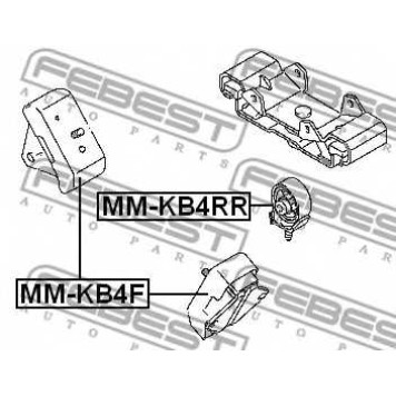 Подвеска двигателя FEBEST MM-KB4RR-1