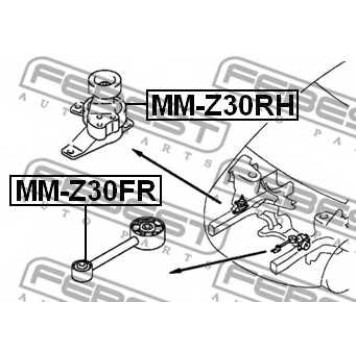 Подвеска двигателя FEBEST MM-Z30FR-1