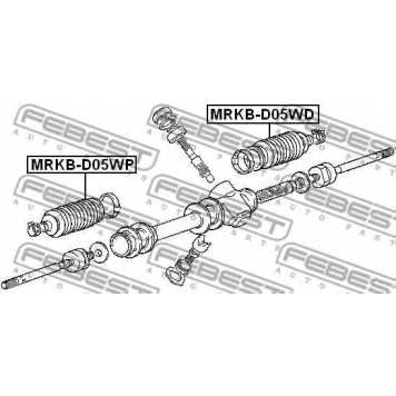 Пыльник рулевого управления FEBEST MRKB-D05WP-1