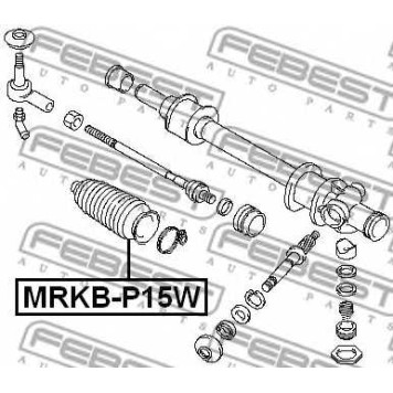 Пыльник рулевого управления FEBEST MRKB-P15W-1
