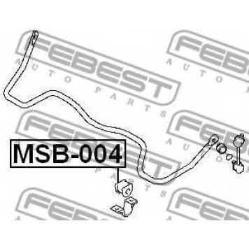 Опора стабилизатора FEBEST MSB-004-1