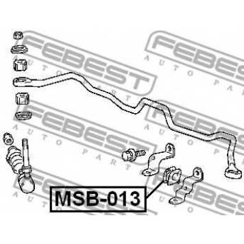 Опора стабилизатора FEBEST MSB-013-1
