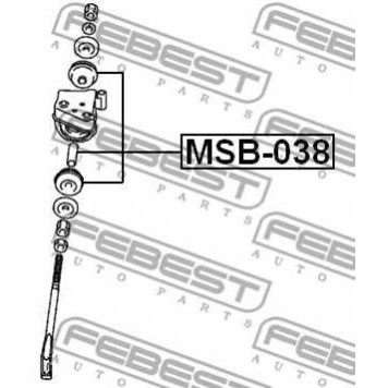 Подвеска рычага независимой подвески колеса FEBEST MSB-038-1