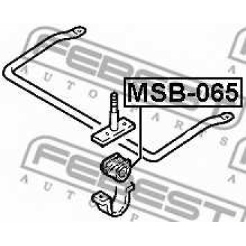 Опора стабилизатора FEBEST MSB-065-1