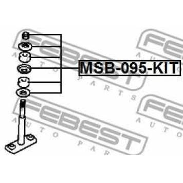 Подвеска стойки вала FEBEST MSB-095-KIT-1
