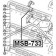 Опора стабилизатора FEBEST MSB-733