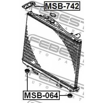 Подвеска радиатора FEBEST MSB-742-1