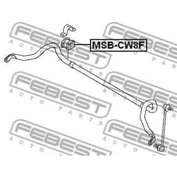 Опора стабилизатора FEBEST MSB-CW8F-1