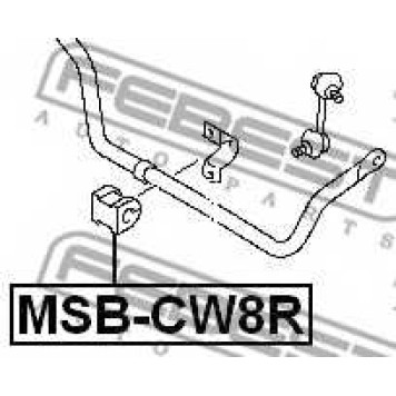 Опора стабилизатора FEBEST MSB-CW8R-1