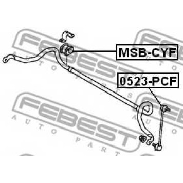 Опора стабилизатора FEBEST MSB-CYF-1