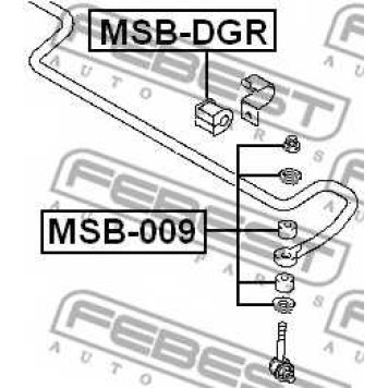 Опора стабилизатора FEBEST MSB-DGR-1