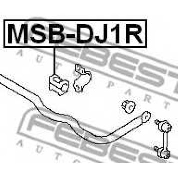 Опора стабилизатора FEBEST MSB-DJ1R-1