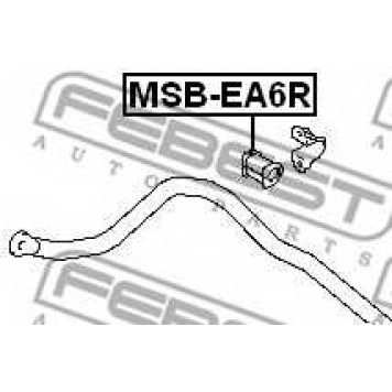 Опора стабилизатора FEBEST MSB-EA6R-1