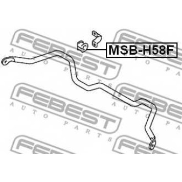 Опора стабилизатора FEBEST MSB-H58F-1