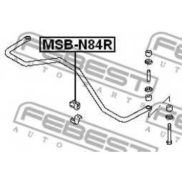 Опора стабилизатора FEBEST MSB-N84R-1