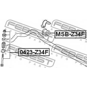 Опора стабилизатора FEBEST MSB-Z34F-1