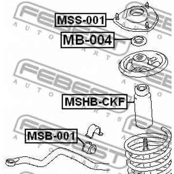 Пыльник амортизатора FEBEST MSHB-CKF-1