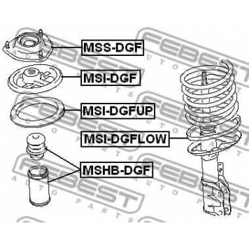 Пыльник амортизатора FEBEST MSHB-DGF-1