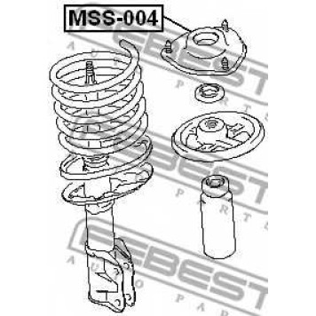 Подвеска амортизатора FEBEST MSS-004-1
