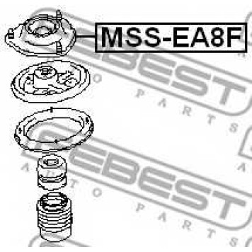 Подвеска амортизатора FEBEST MSS-EA8F-1