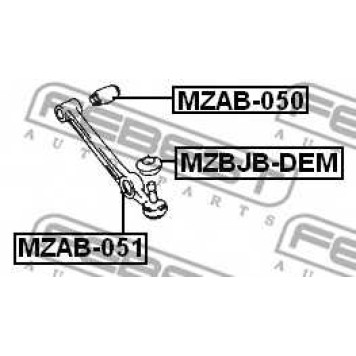 Подвеска рычага независимой подвески колеса FEBEST MZAB-051-1