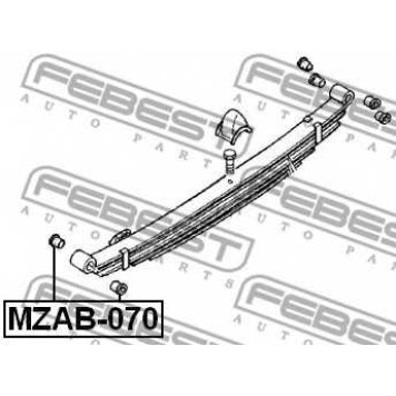 Втулка листовой рессоры FEBEST MZAB-070-1
