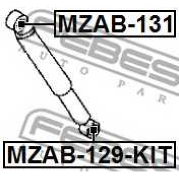 Втулка, амортизатор FEBEST MZAB-131-1