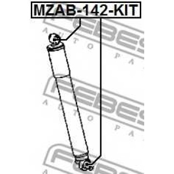 Втулка, амортизатор FEBEST MZAB-142-KIT-1