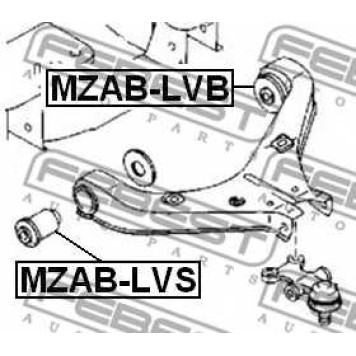 Подвеска рычага независимой подвески колеса FEBEST MZAB-LVS-1